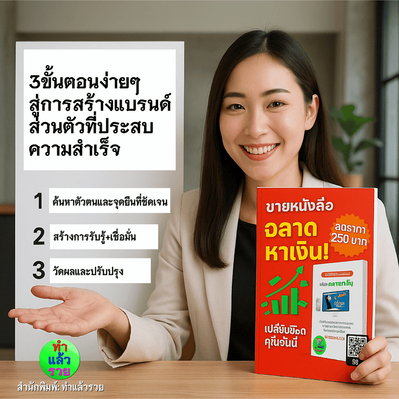 3ขั้นตอนง่ายๆสู่การสร้างแบรนด์ส่วนตัวให้สำเร็จ