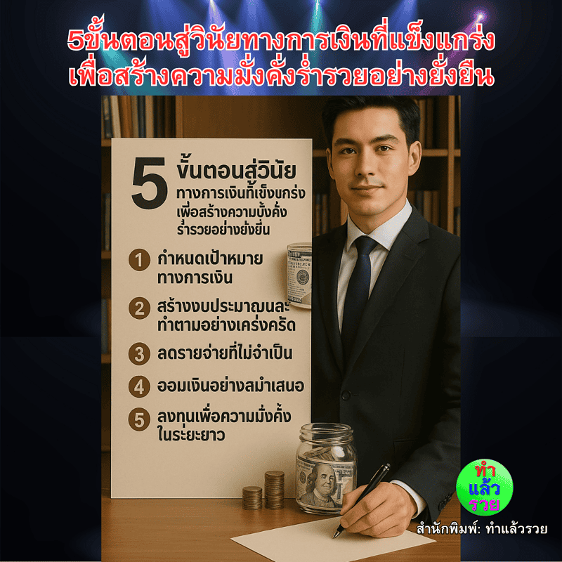 5ขั้นตอนสู่วินัยทางการเงินที่แข็งแกร่งเพื่อสร้างความมั่งคั่งร่ำรวยอย่างยั่งยืน