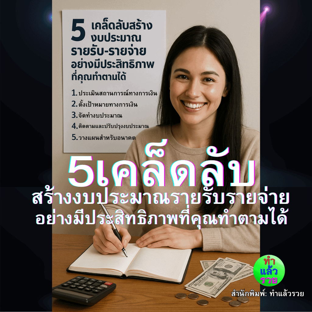 5เคล็ดลับสร้างงบประมาณรายรับรายจ่ายอย่างมีประสิทธิภาพที่คุณทำตามได้