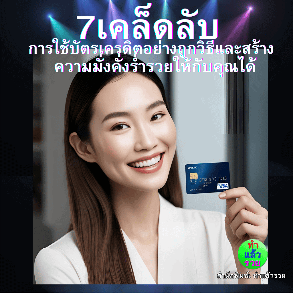 7เคล็ดลับการใช้บัตรเครดิตอย่างถูกวิธีและสร้างความมั่งคั่งร่ำรวยให้กับคุณได้
