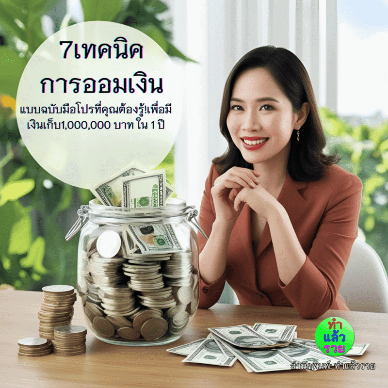 7เทคนิคการออมเงินแบบฉบับมือโปรที่คุณต้องรู้!เพื่อมีเงินเก็บรวม1,000,000 บาท ใน 1 ปี